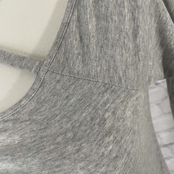 🟢1. State Grey Cross Neck  3/4 Sleeve Top XS - Picture 3 of 7